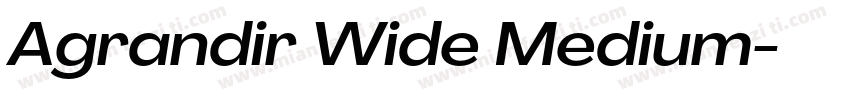 Agrandir Wide Medium字体转换